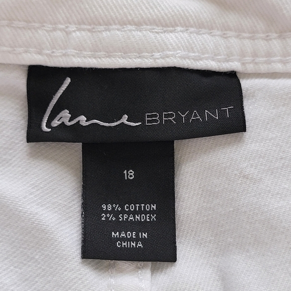 ๐ต 2 FOR $40 ๐ต LANE BRYANT WHITE DENIM SHORTS - Picture 7 of 10